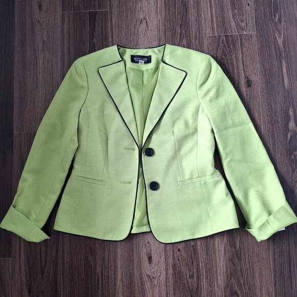 NWT Evan Picone Black Label Green Blazer Size 4 Formal Preppy Office - Picture 1 of 7
